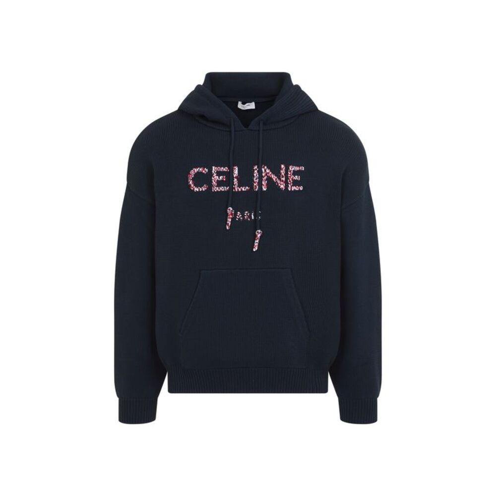 Celine Knit Hoodie Men